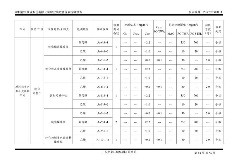 _深圳翰宇藥業(yè)股份有限公司南山定期檢測報(bào)告_頁面_13